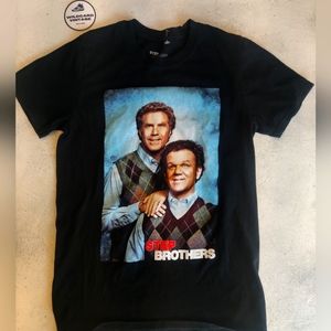 STEP BROTHERS Black T-Shirt Size Small Will Ferrell John C. Reilly